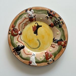 Yankee Candle ‘Halloween Kids’ Candle Plate by Teresa Kogut - Glows In Dark!